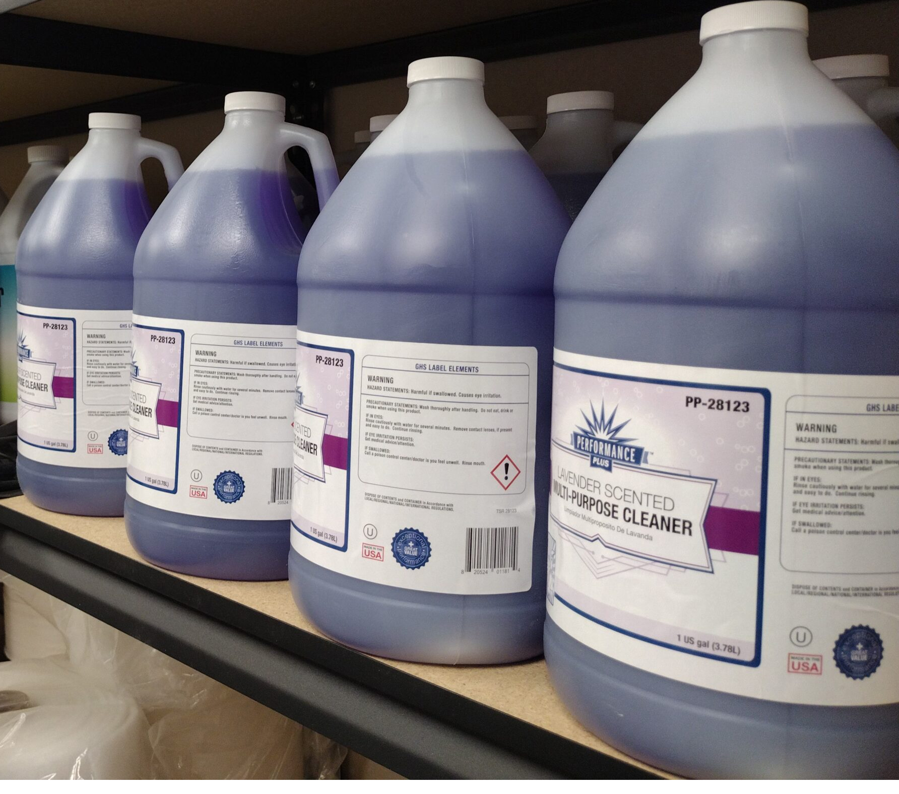 Lavender Multi-Surface Cleaner – 1 Gallon. Cleans, deodorizes, and leaves a fresh lavender scent